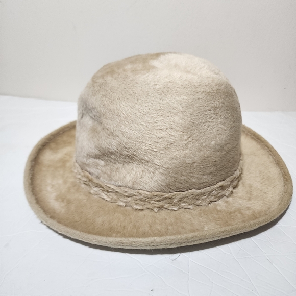Stetson Imperial 59 7⅜  Long fur felt Fedora  Hat Tan - Picture 3 of 8